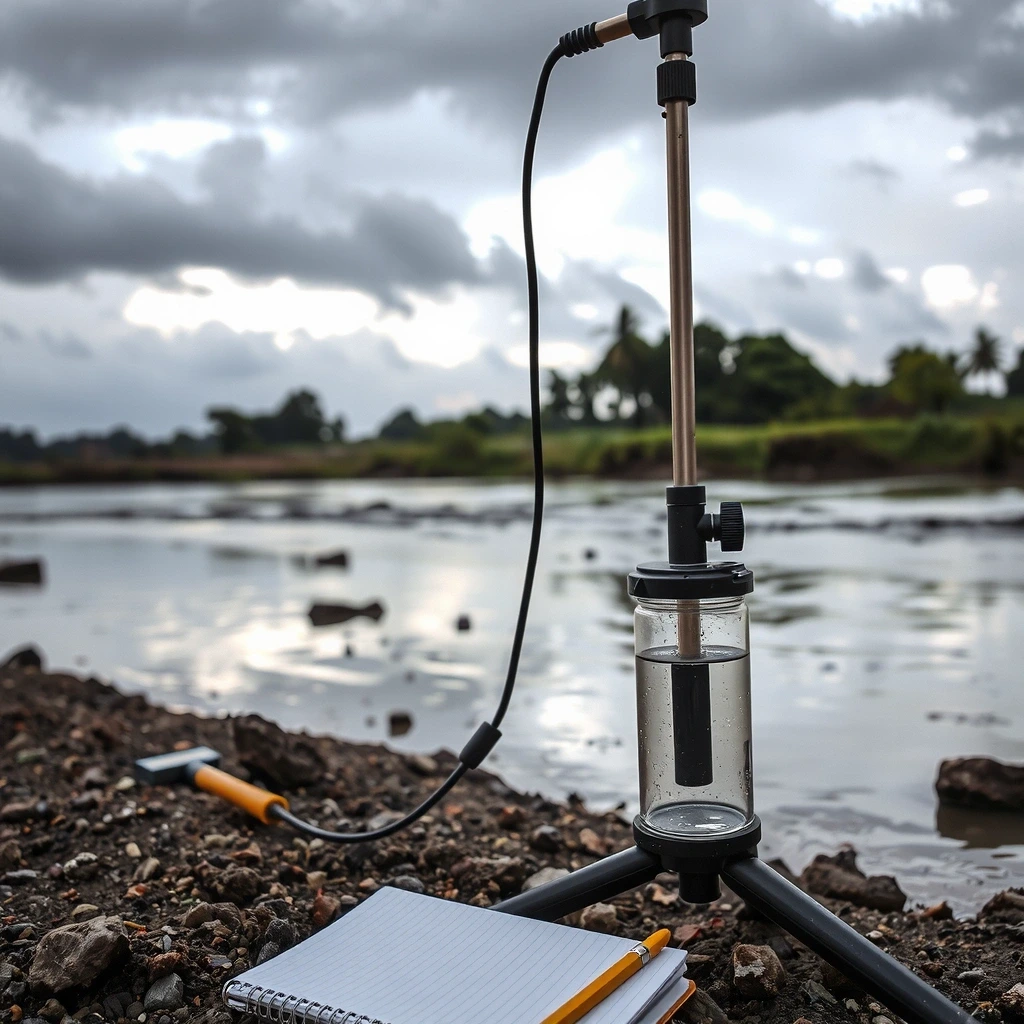 Field water sampling setup